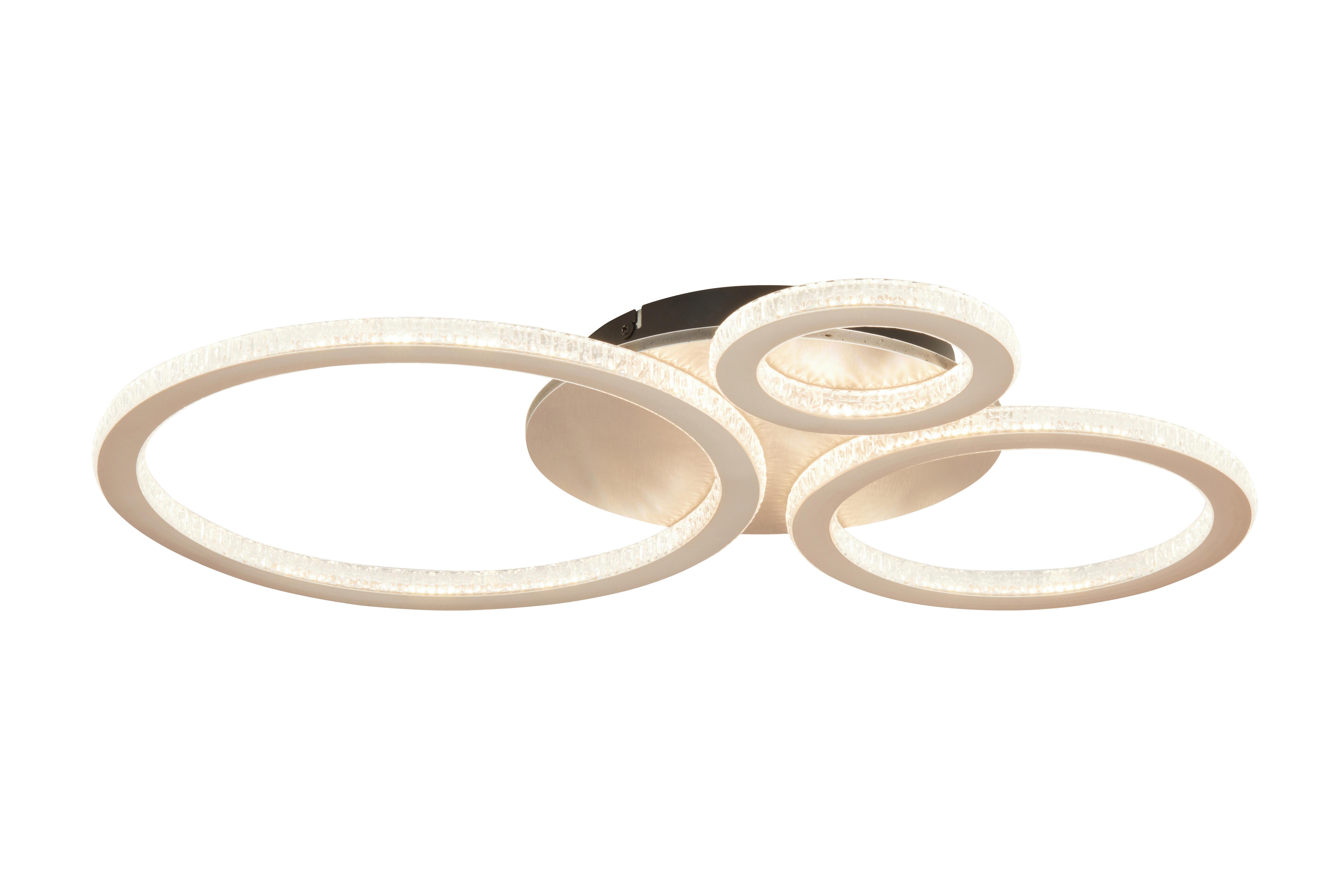 LED-TAKLAMPA RIVO - champagne, Modern, metall/plast (61,5/40/6cm)