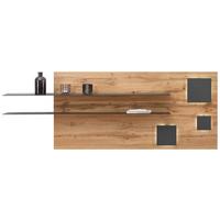 Wandpaneel in Eiche-/Schieferfarben - Schieferfarben/Eichefarben, MODERN, Holzwerkstoff (194/70/22cm) - Premium Living