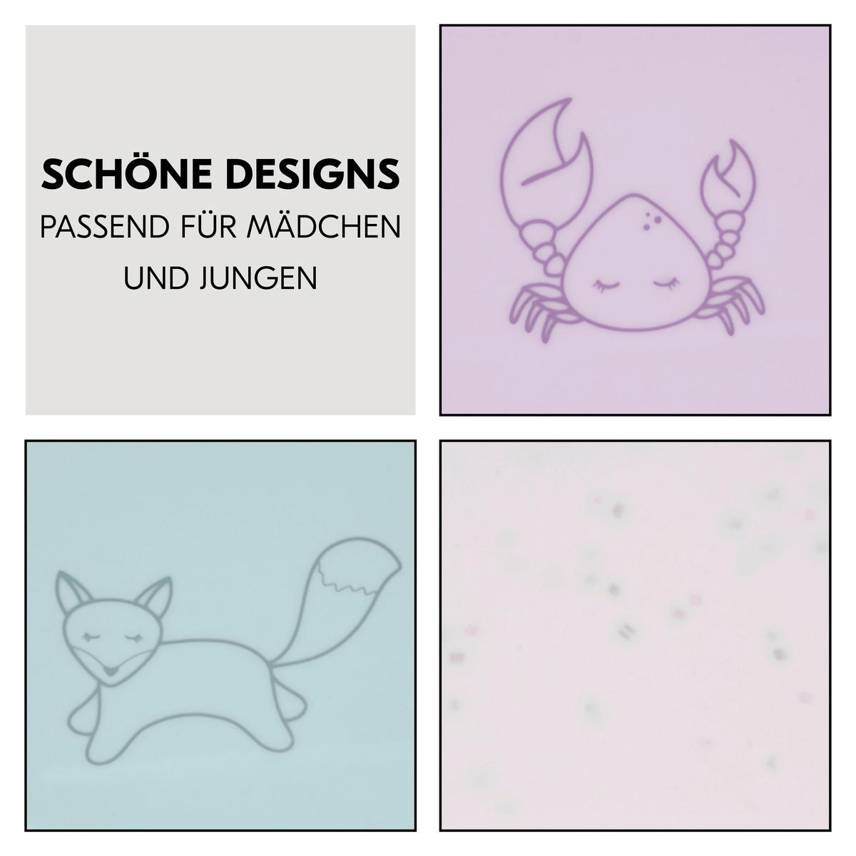 TACKA DO JEDZENIA I ZABAWY 551165 HIGHCHAIR TRAY MAT - miętowy, Basics, tworzywo sztuczne (28/0,5/42,5cm) - Hauck