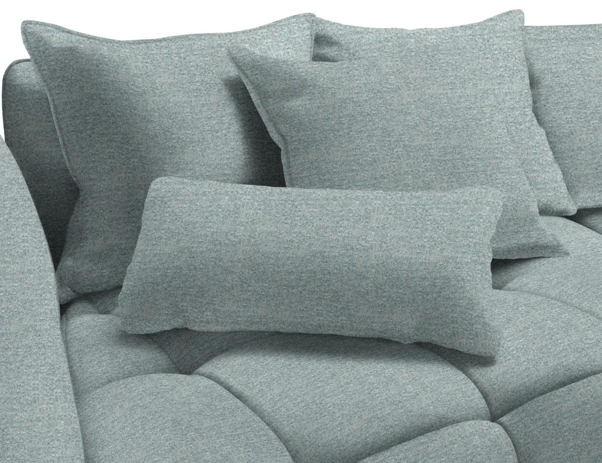 Boxspringsofa Sofi Hellblau - Schwarz/Hellblau, MODERN, Textil (294/93/152cm) - Premium Living