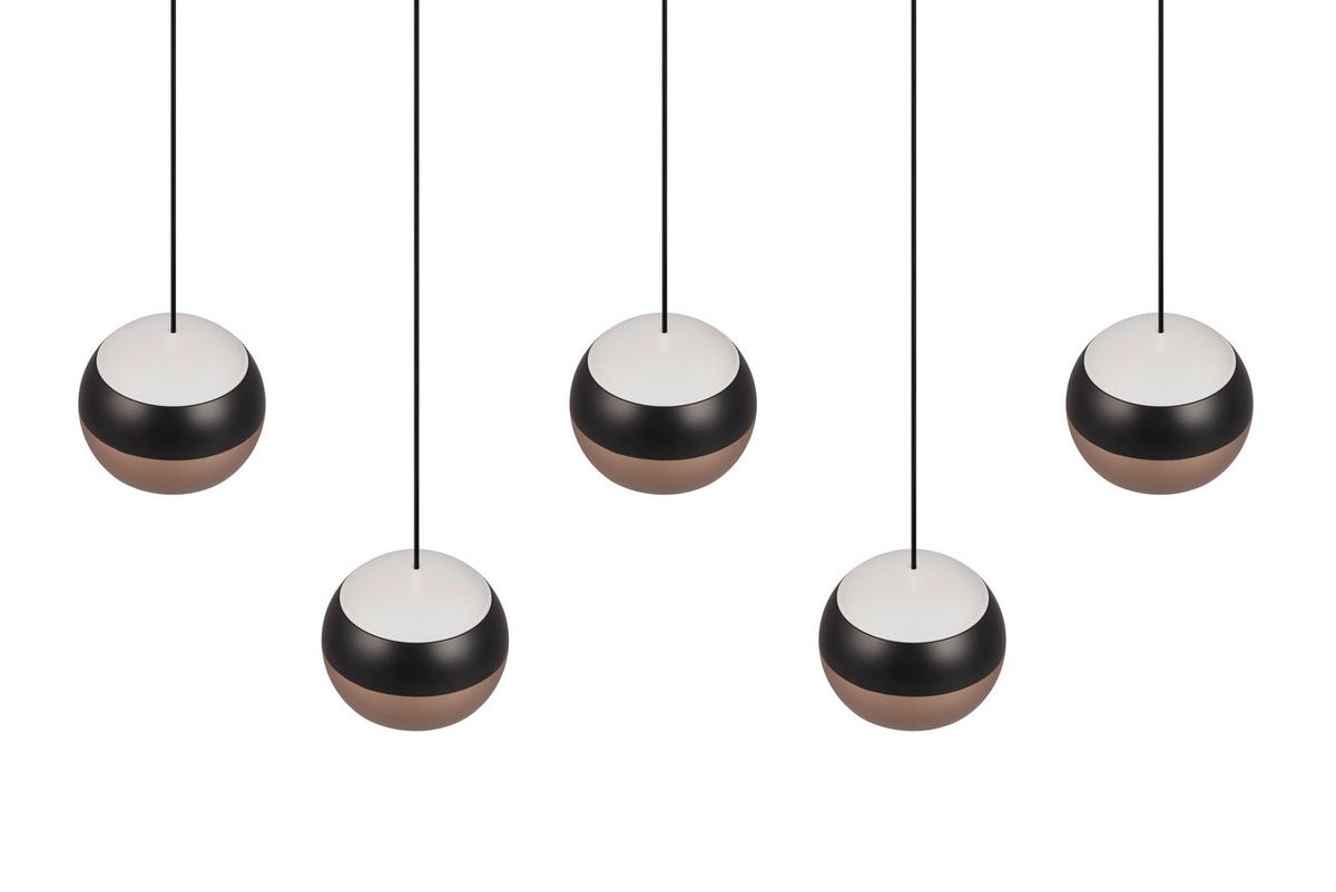 LAMPA WISZĄCA LED 344410532 ORBIT - czarny, Design, metal (100/10,5/200cm)