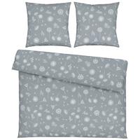 Bettwäsche Pusteblume XXL Grau ca. 200x200cm - Grau, KONVENTIONELL, Textil (200/200cm) - Modern Living