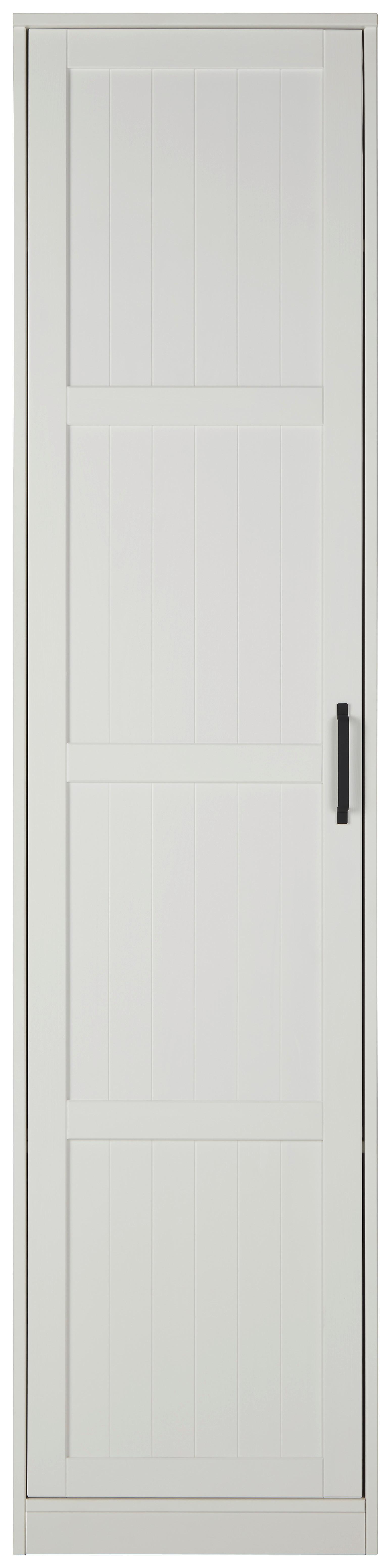 Ormar S Klasičnim Vratima Madita - bijela/crna, Romantik / Landhaus, drvo/plastika (52/220/60cm) - Modern Living