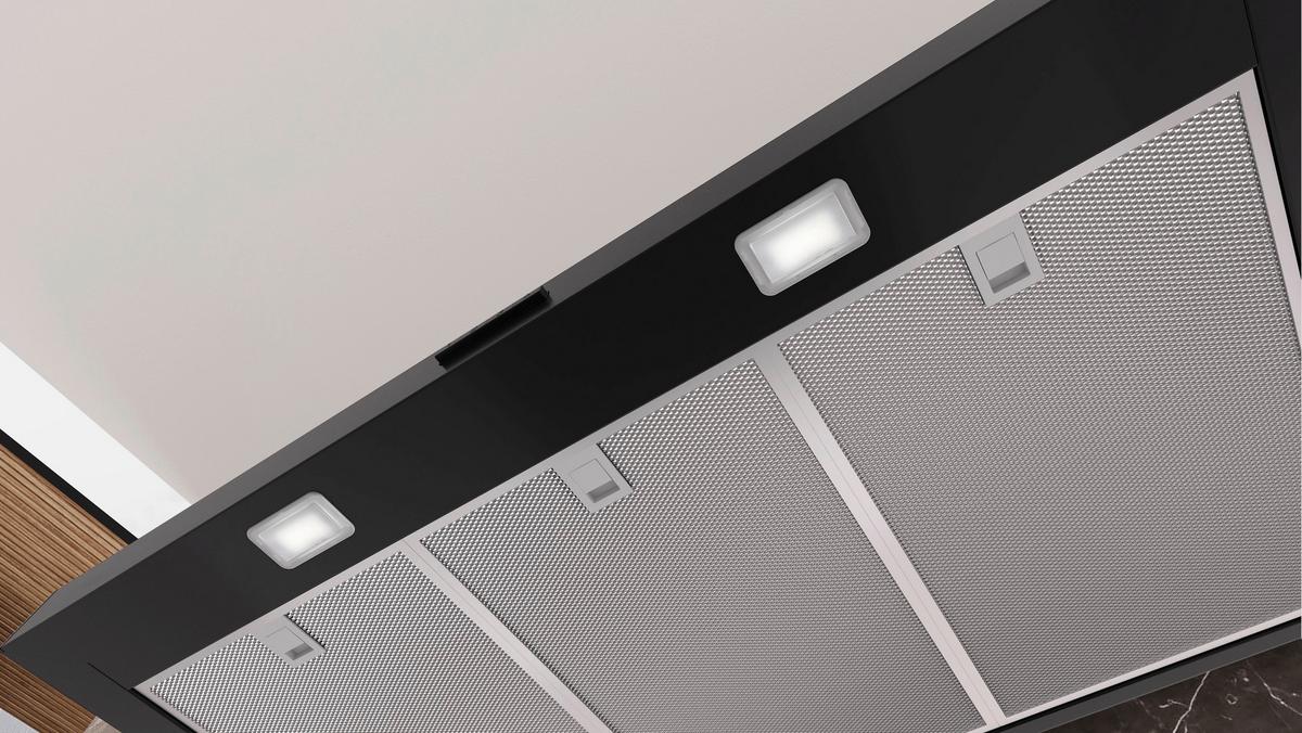 Dunstabzugshaube LC95BCC60 Schwarz - Schwarz, MODERN, Metall (89,8/80,3-94,3/50cm) - Siemens