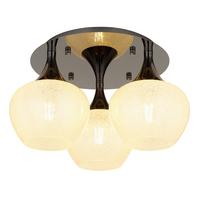 Deckenleuchte Maxy Klar/Schwarz max. 40 Watt - Klar/Schwarz, KONVENTIONELL, Glas/Metall (45/27,5cm) - Globo