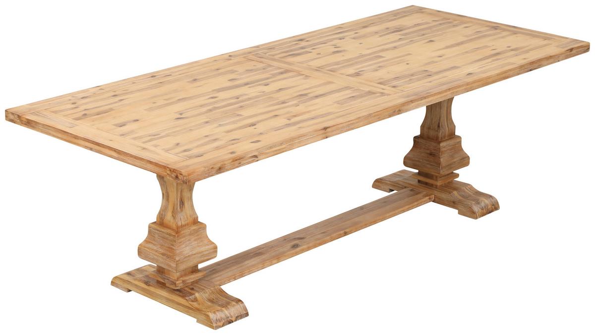 Esstisch Tirano Akaziefarben Echtholz ca. 240x100x77cm - Akaziefarben, LIFESTYLE, Holz (240/100/77cm) - Zandiara