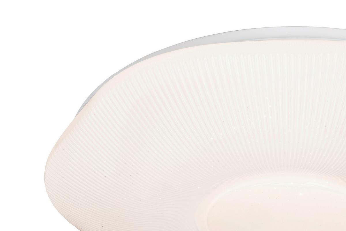 Plafonieră cu LED Ampi - alb, Konventionell, plastic/metal (48cm) - Mömax