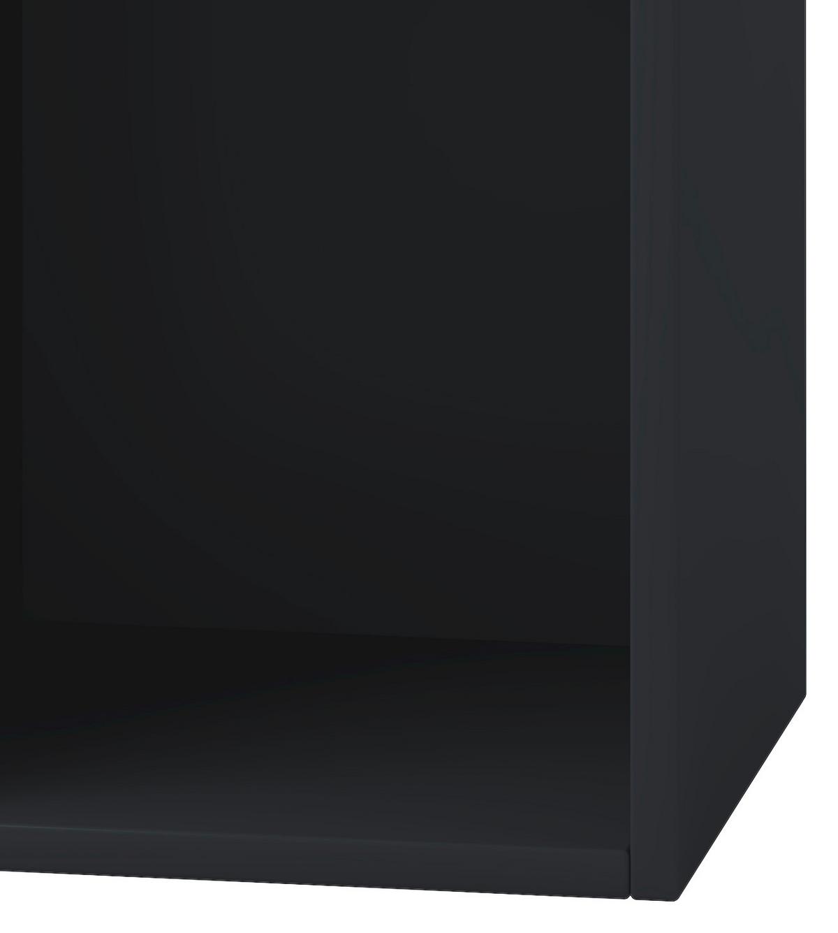 Regal Platto, Črna, 34 Cm - črna, Konvencionalno, leseni material (34/107/29cm) - MID.YOU