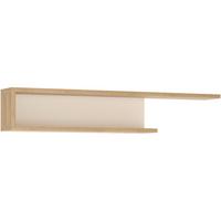 Zidna Polica Lyon Hell - boje hrasta/bijela visoki sjaj, Trend, drvni materijal (140/25/20,1cm) - Modern Living