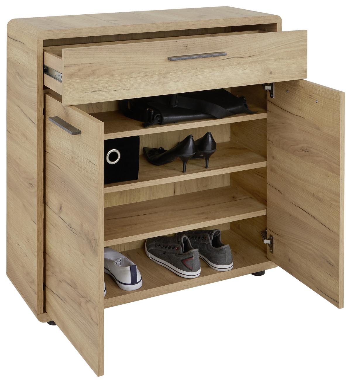 Comodă FONTANA - culoare lemn stejar, Modern, material pe bază de lemn (84/90/32cm) - Modern Living