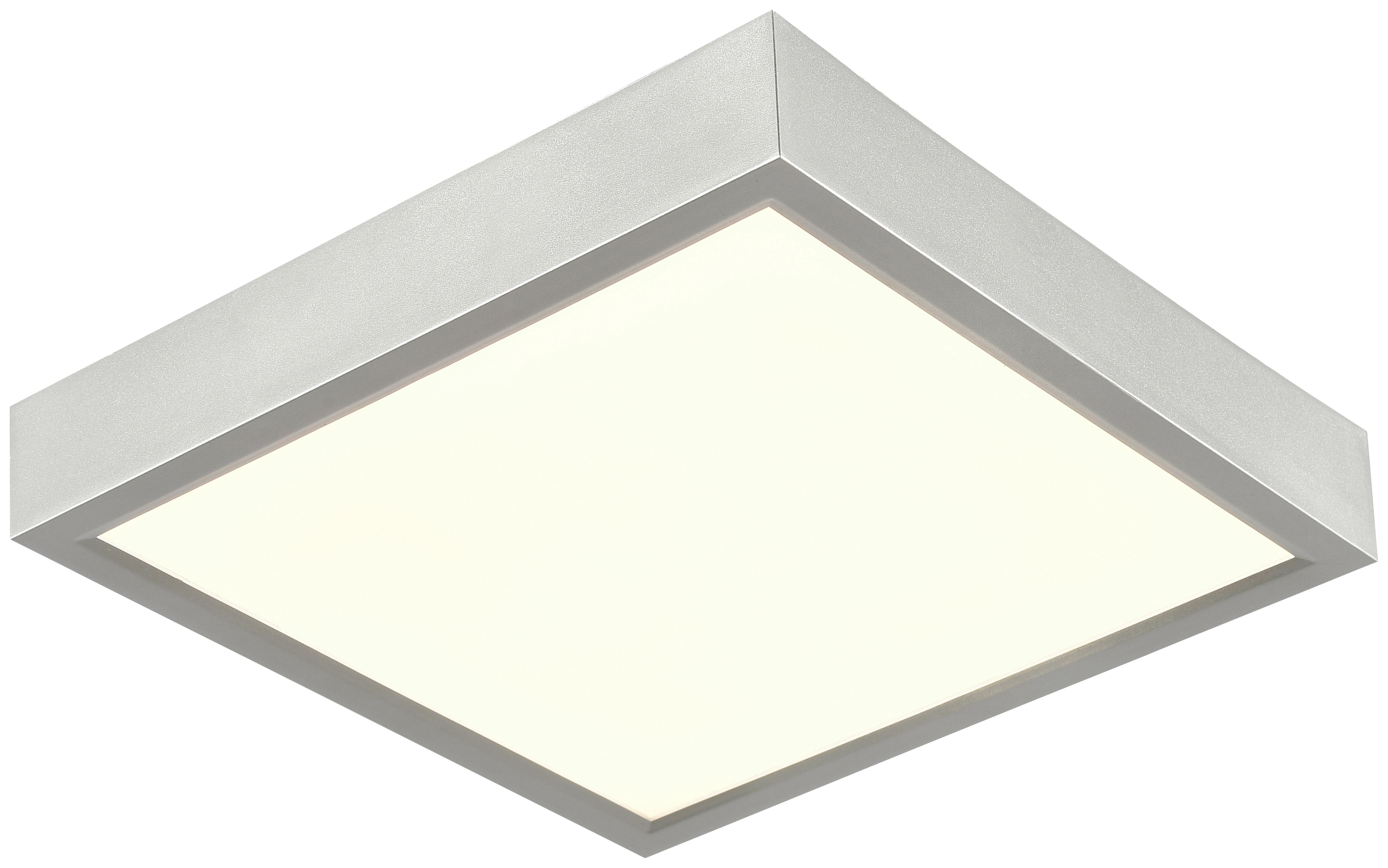 LED-Deckenleuchte Fridolin 3 max. 15 Watt - Silberfarben, Romantik / Landhaus, Kunststoff (22,5/22,5/3,6cm) - Modern Living