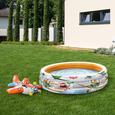 Kinderschwimmbecken Planes - Orange/Weiß, MODERN, Kunststoff (168cm) - INTEX