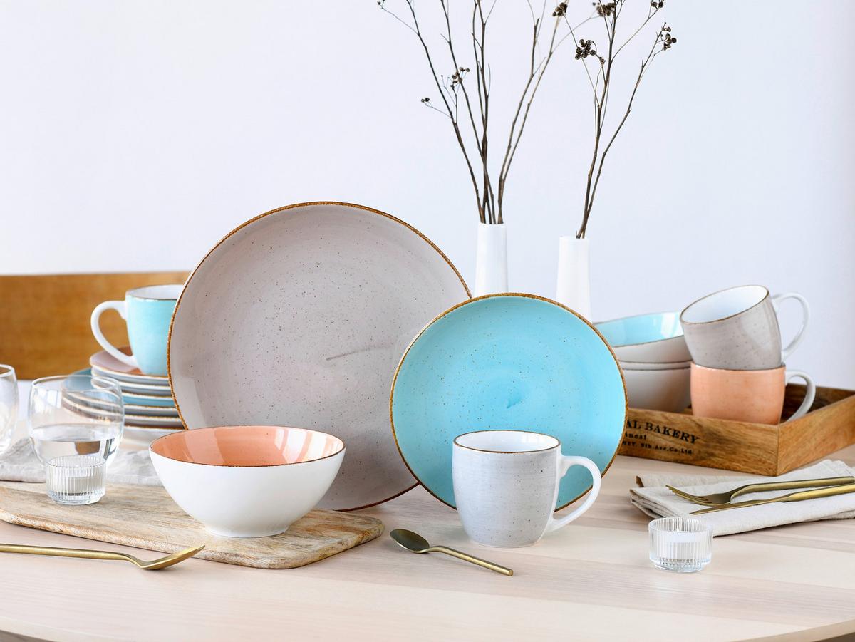 Kombinirani Servis Vintage Nature Bunt, 16-Delni - večbarvno, Basics, keramika - Creatable