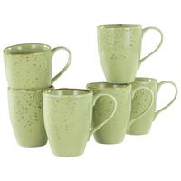 Set Skodelic Green, 6-Delni - zelena, Trend, keramika (300ml) - Creatable