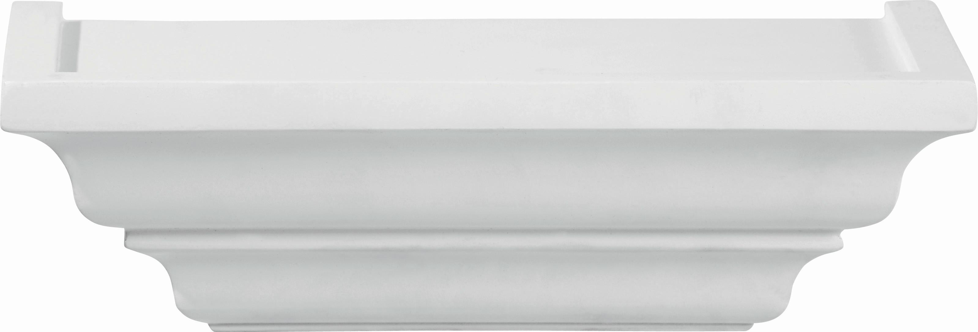 Poliță perete ”Classic” - alb, Romantik / Landhaus, material pe bază de lemn (25/7,5/12,5cm) - Modern Living