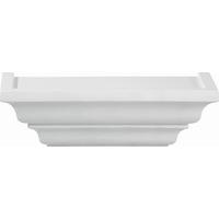 Wandboard in Weiß - Weiß, ROMANTIK / LANDHAUS, Holzwerkstoff (25/7,5/12,5cm) - Mömax