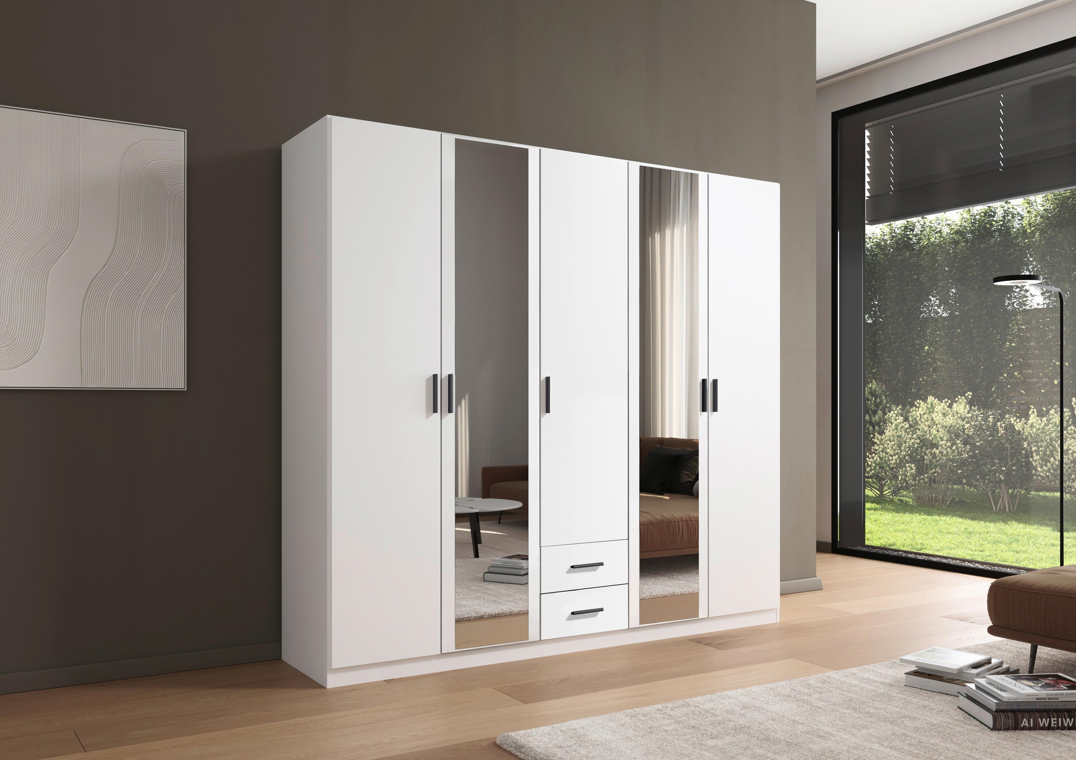 DULAP USI ROTATIVE DESPINA - alb, Konventionell, material pe bază de lemn (226/210/54cm)