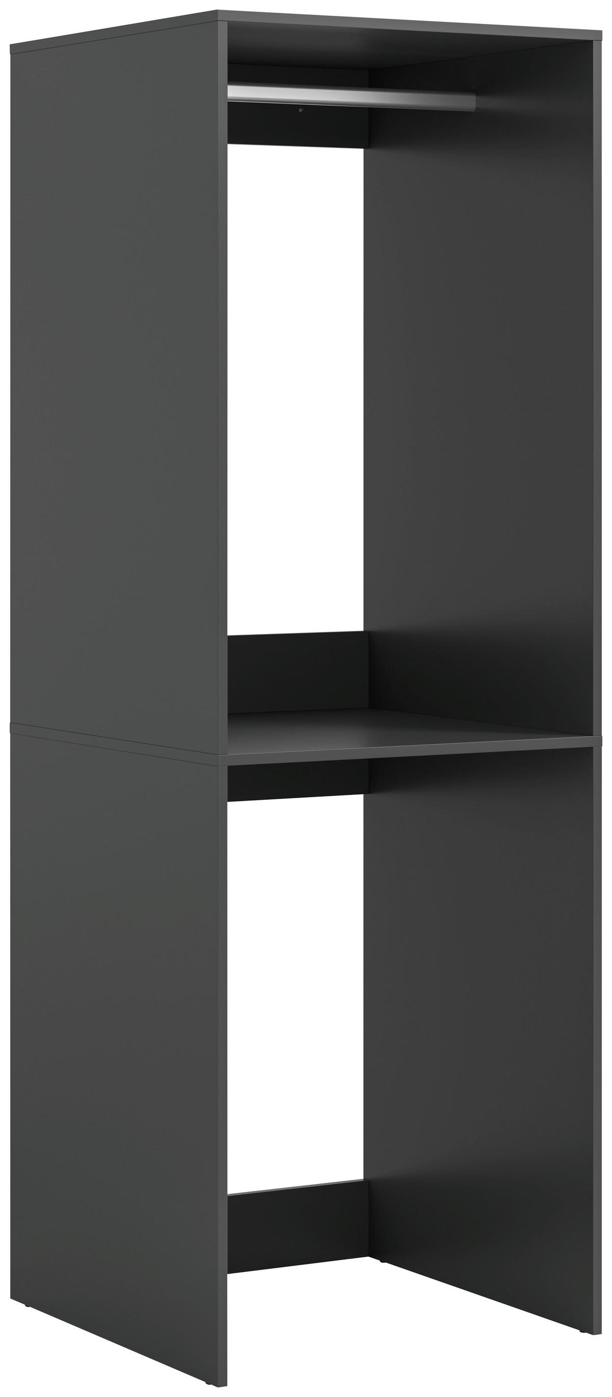 Waschmaschinenschrank Free Anthrazit - Anthrazit/Weiß, Basics, Holzwerkstoff/Kunststoff (66/195/60cm) - MID.YOU