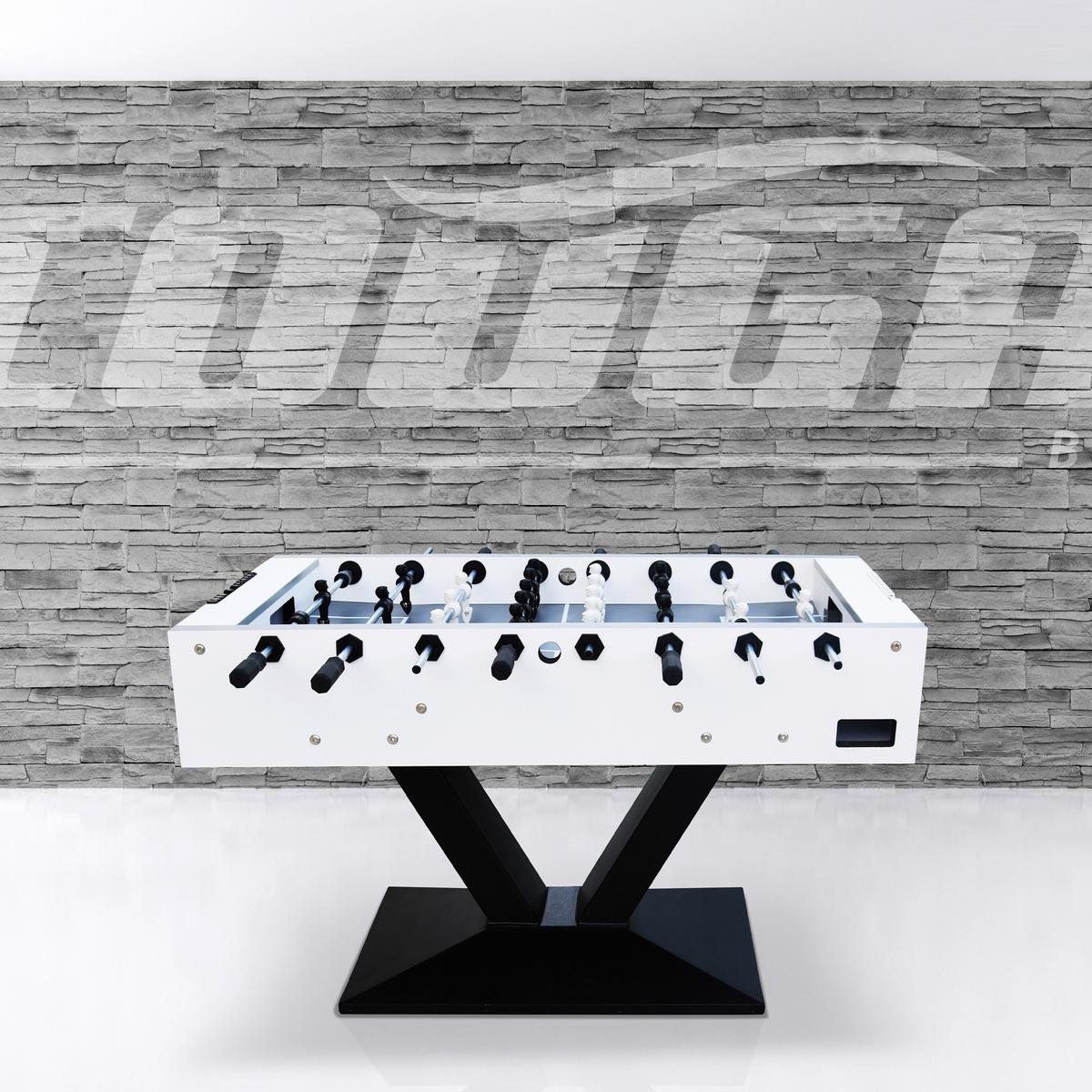 Tischfußball Worldcup Premium Pro - Schwarz/Weiß, KONVENTIONELL, Holz/Metall (76/90/144cm) - Ambia Garden