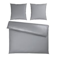 Bettwäsche Xenia Uni XXL Silberfarben ca. 200x200cm - Silberfarben, MODERN, Textil (200/200cm) - Premium Living