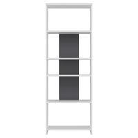 Standregal "Diosp" Anthrazit, Weiß - Anthrazit/Weiß, Design, Holzwerkstoff (56,9/160/25cm) - Livetastic