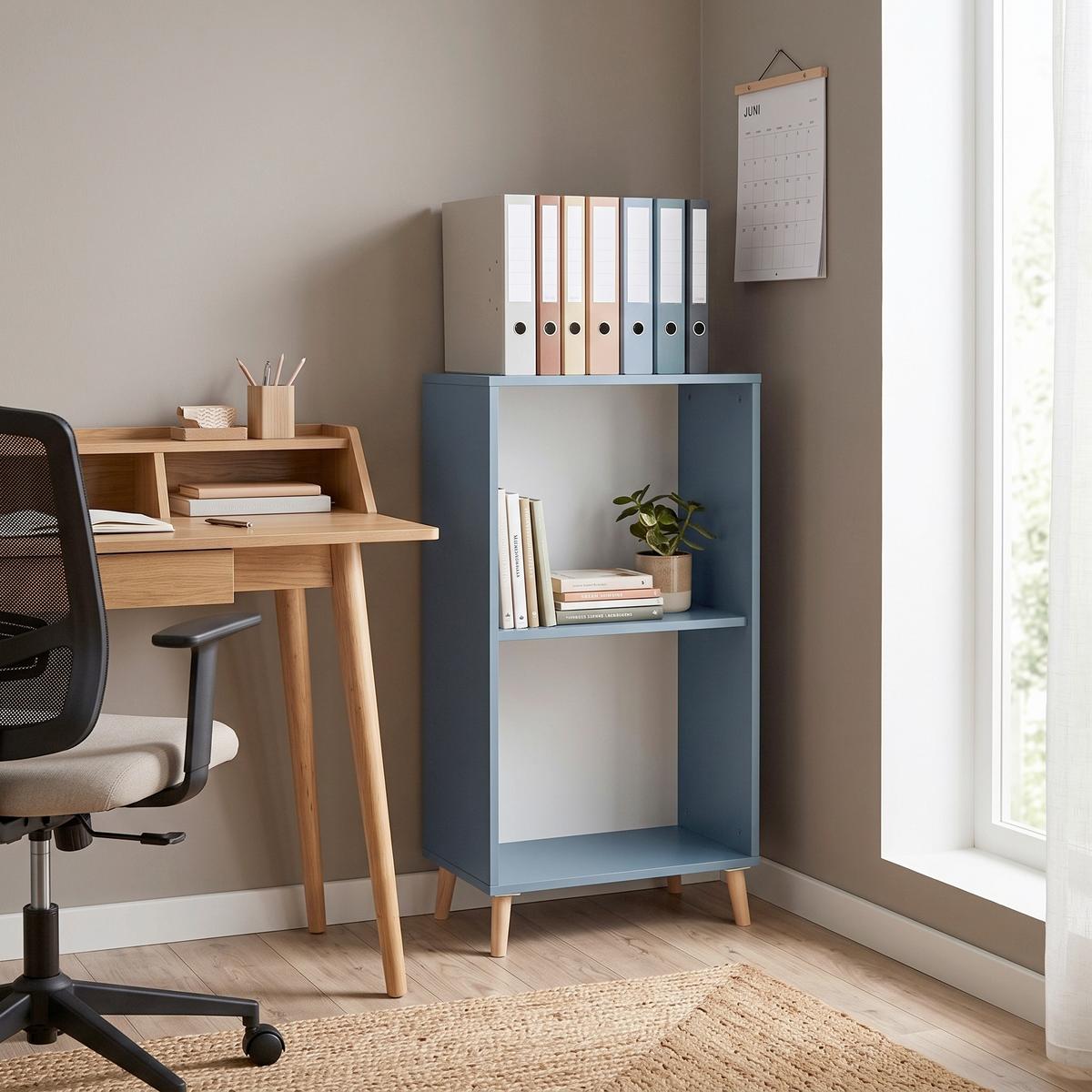 Aktenregal Serie 500 Blau ca. 50,95x92,6x41cm - Blau, MODERN, Holz/Holzwerkstoff (50,95/92,6/41cm) - MID.YOU