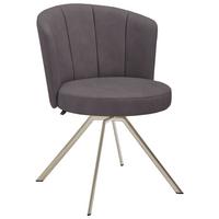 KRZESŁO NEXT LEVEL 3000 - antracytowy/kolor stalowy, Design, metal/tkanina (62/83/64cm) - Venjakob