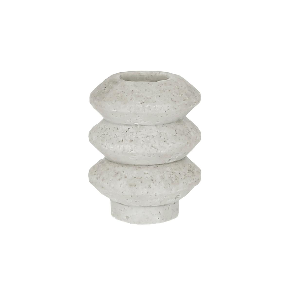 Kerzenhalter Gerry S Weiß - Weiß, Basics, Kunststoff (5/6,5cm) - Mömax