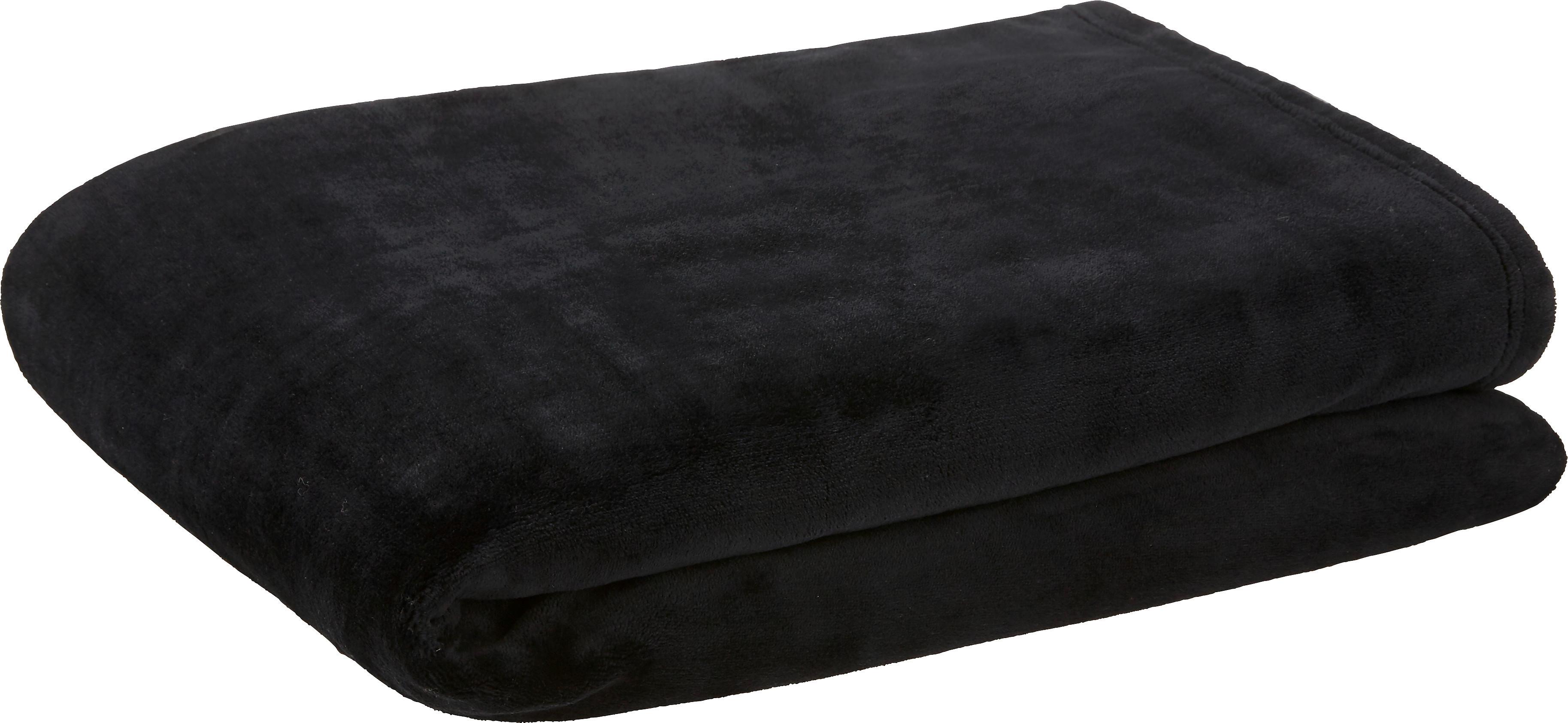 FILT KUSCHELIX -EXT- -AKT- svart 140/200 cm