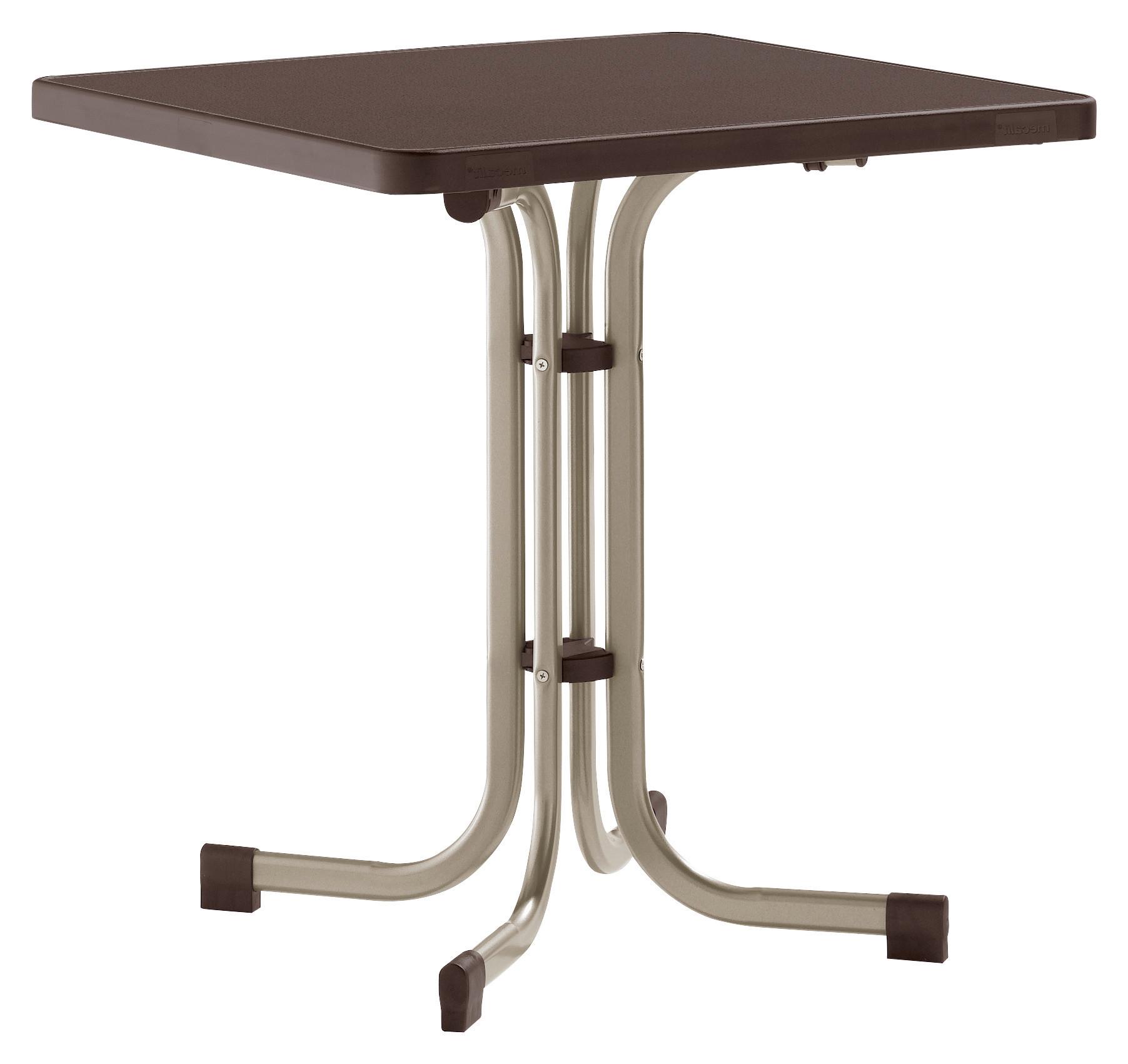 Gartentisch ca. 70x70x72cm Champagner;Mokka - Champagner/Mokka, MODERN, Holzwerkstoff/Metall (70/70/72cm) - Sieger