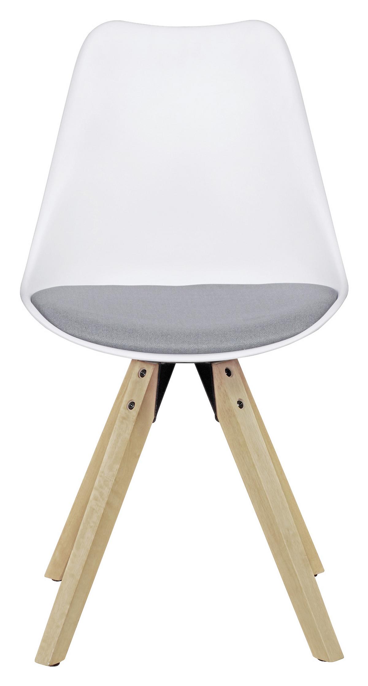 Set Stolov Lima - siva/barve hrasta, Design, umetna masa/tekstil (48/89/48cm) - MID.YOU