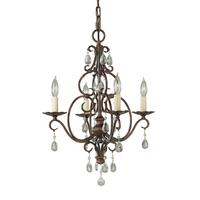 Luster Chateau - brončane boje, Konvencionalno, staklo/metal (42.2/51.2cm) - Elstead Lighting