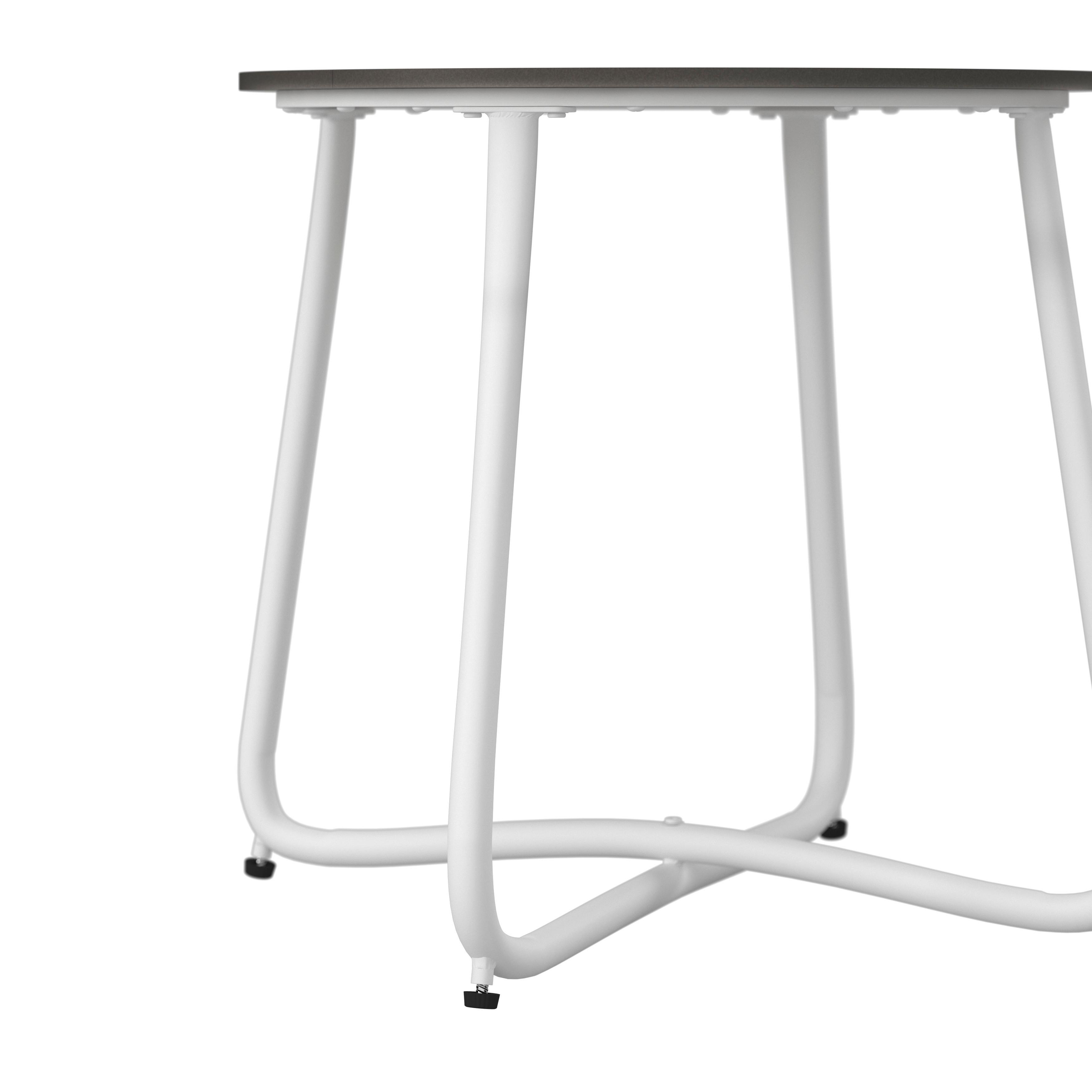 SIDOBORD TRÄDGÅRD PINE - vit/mörkgrå, Modern, metall/plast (50/49,5/50cm) - Bessagi Garden