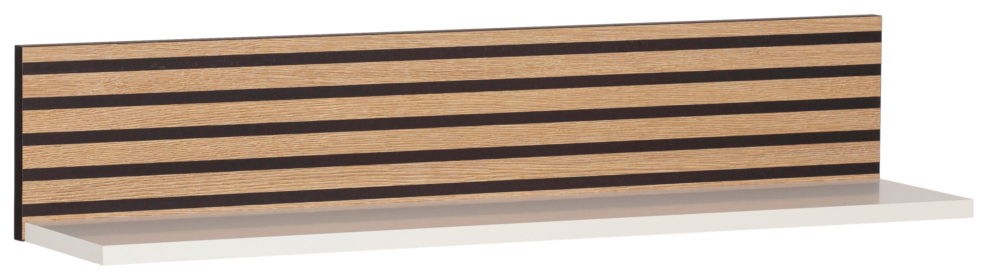 Regal Ekko Weiß/Eichefarben - Eichefarben/Weiß, MODERN, Holzwerkstoff (80/15,7/17,3cm) - MID.YOU