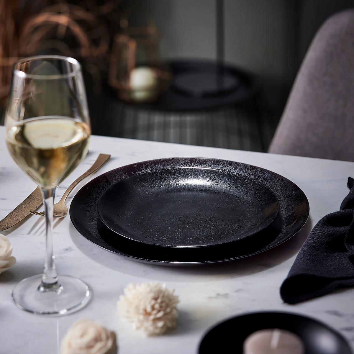 Jedilni Servis Diana, 12-Delni - črna, Basics, steklo - Creatable