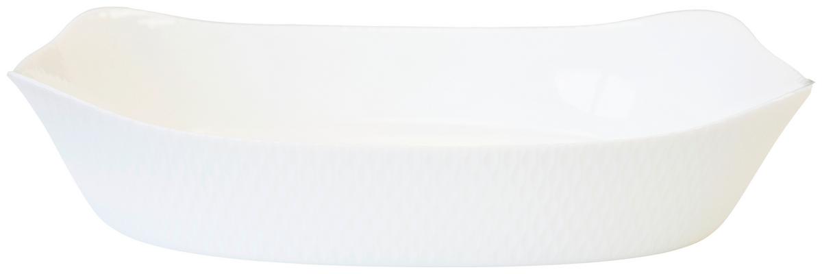 Sütőtál Delphine - fehér, Konventionell, Üveg (34/25cm)