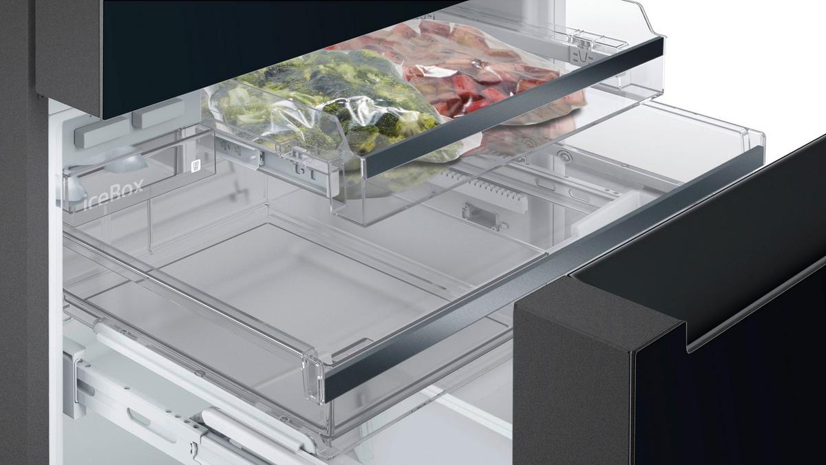 French-Door KF96RSBEA Schwarz - Schwarz, MODERN, Glas/Metall (90,5/183/73,6cm) - Siemens