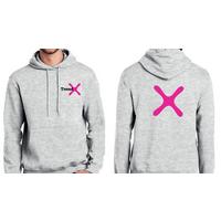 Pulóver Xl - világosszürke/pink, textil (75/60cm)