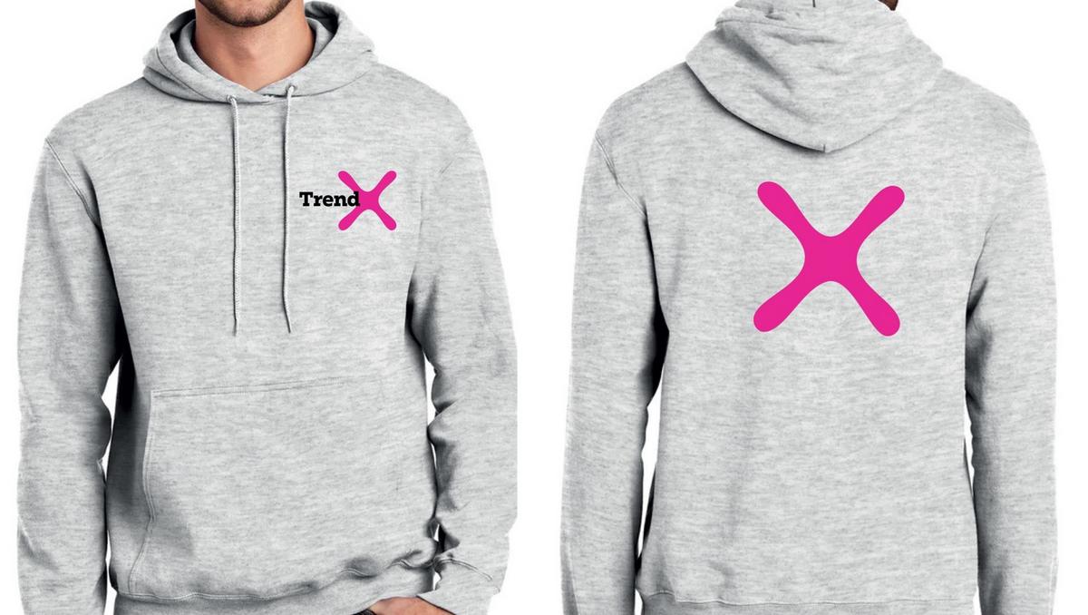Pulóver Xl - világosszürke/pink, textil (75/60cm)