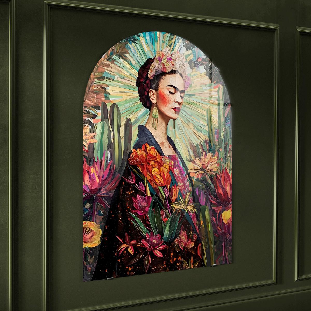 Glasbild Multicolor ca. 70x100cm - Multicolor, Basics, Glas/Papier (70/100cm)