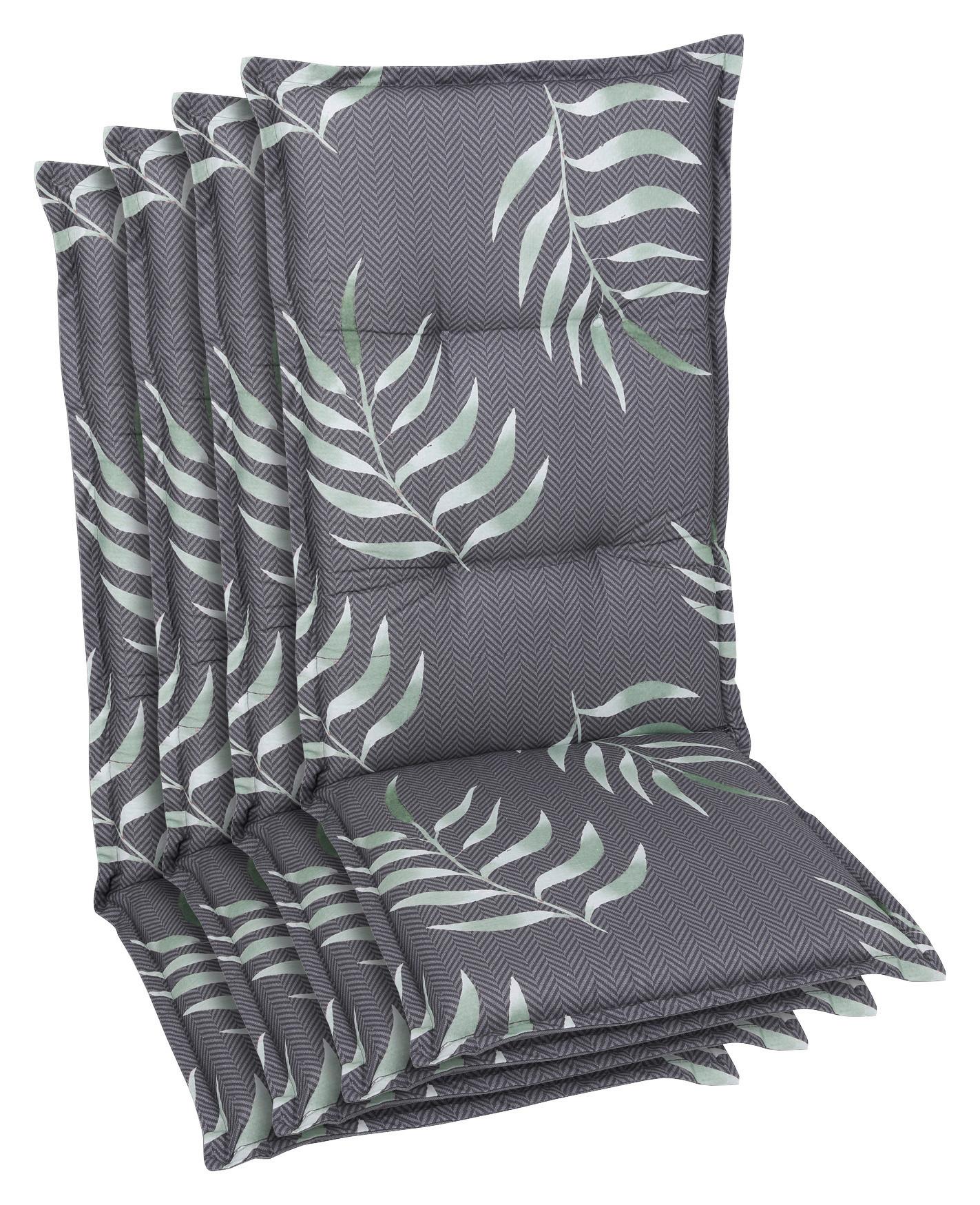 Sesselauflagenset Anthrazit, 4-teilig - Anthrazit, Basics, Textil (50/7/120cm)