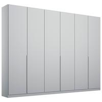 Dulap cu uși rotative ALABAMA - gri deschis, Modern, material pe bază de lemn (271/229/54cm)