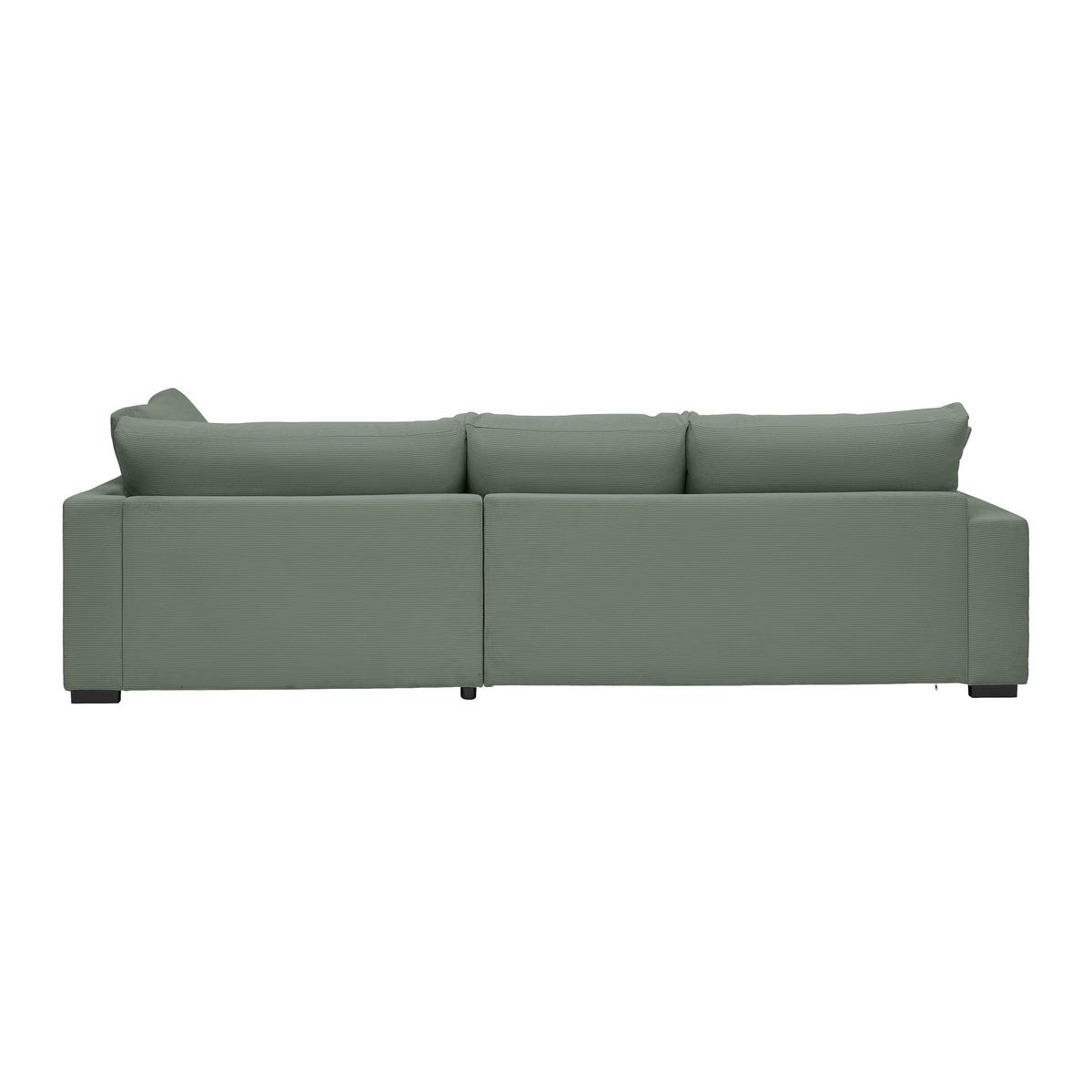 Ecksofa Pedro Hellgrün - Schwarz/Hellgrün, MODERN, Kunststoff/Textil (300/190cm) - Mömax