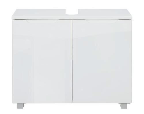 Omarica Za Pod Umivalnik Roy Ii -Exklusiv-, Bela - srebrne barve/bela, Moderno, umetna masa/leseni material (80/66/32cm) - Mömax