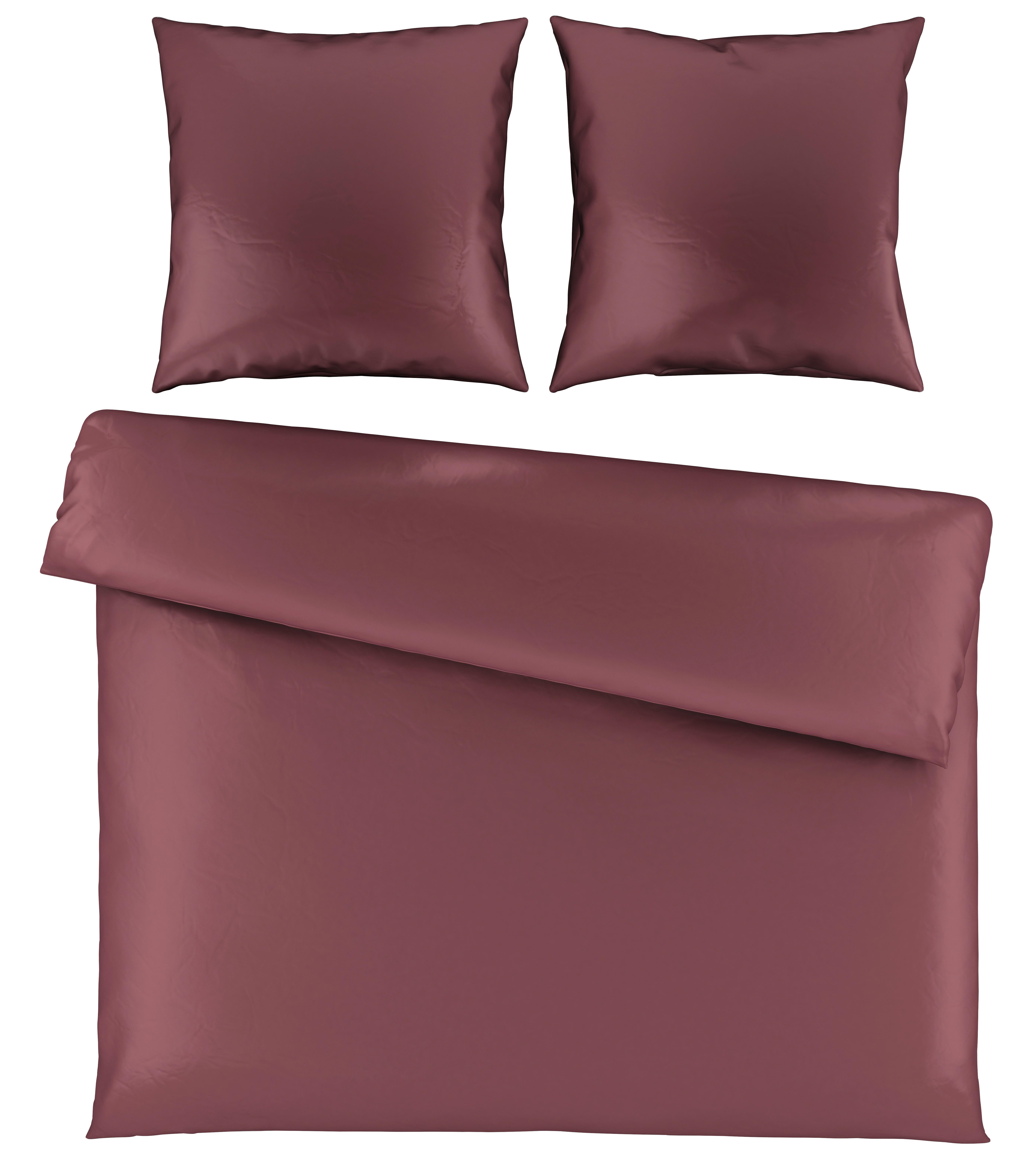 Bettwäsche Alex Uni XXL ca. 200x220cm - Beere, MODERN, Textil (200/220cm) - Premium Living