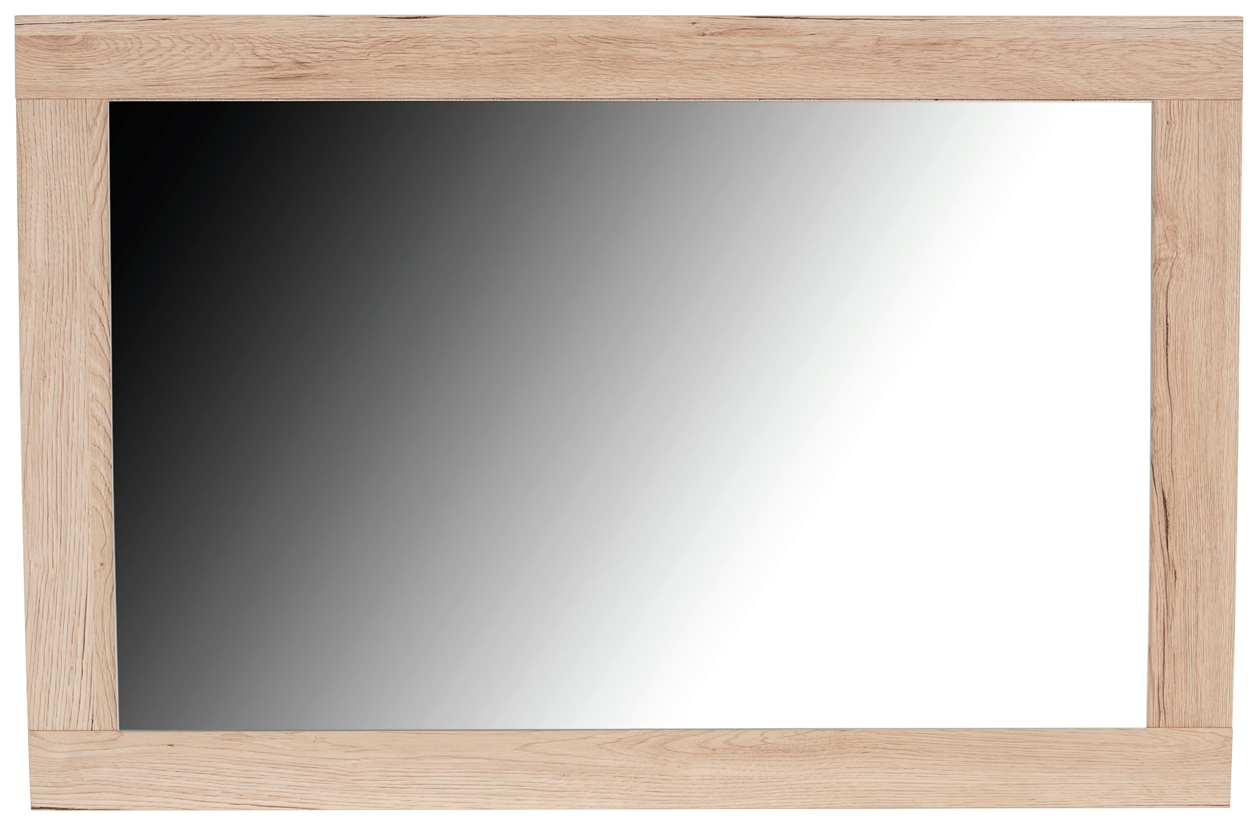 Zidno Ogledalo Malta - boje hrasta, Moderno, drvni materijal (95/68/2,1cm) - Modern Living