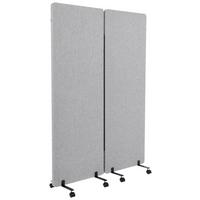 Pregradna Stena Flexmiut, Svetlo Siva - svetlo siva, Basics, kovina/umetna masa (60/177/35cm) - MID.YOU