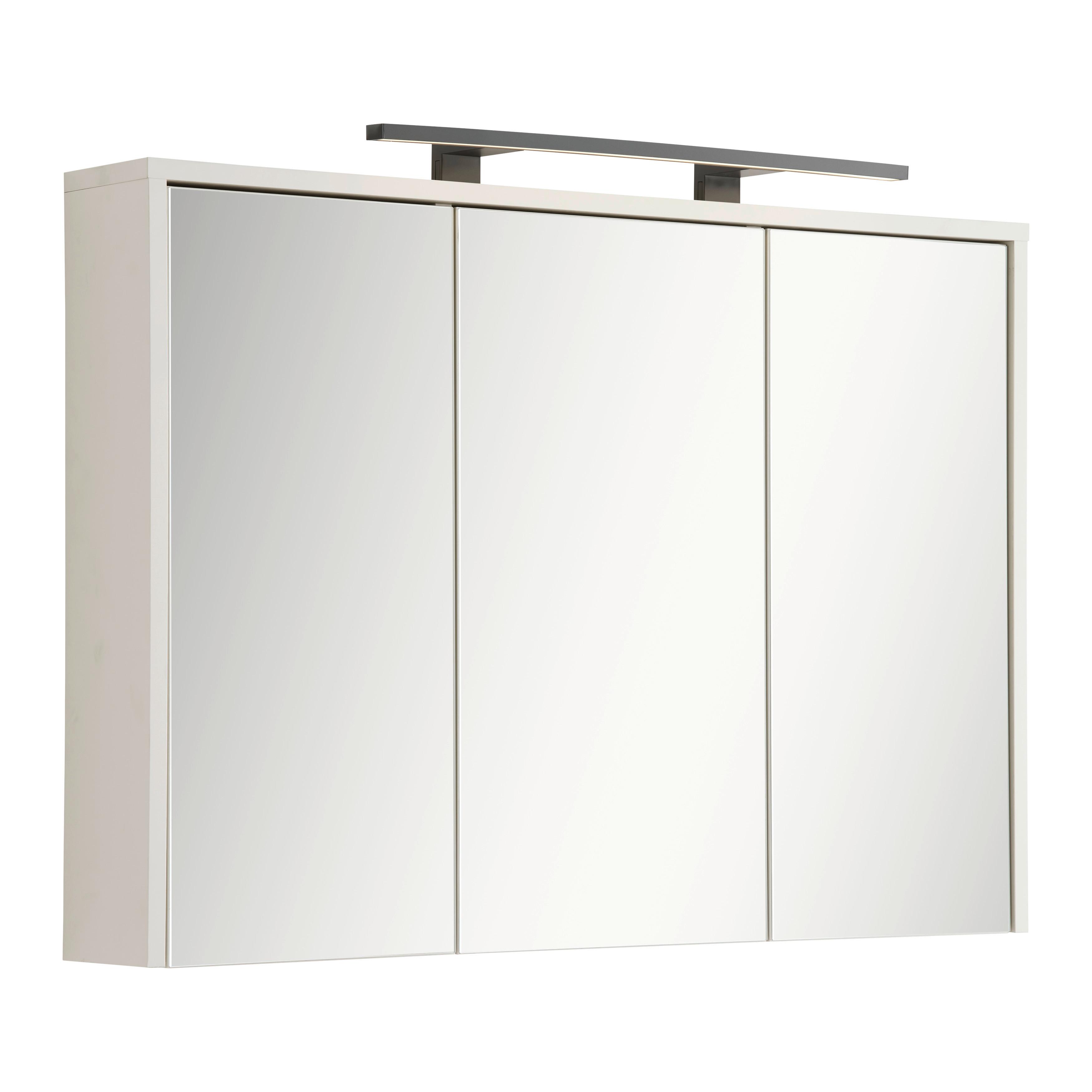 Spiegelschrank Sophia Kaschmir - Kaschmir, MODERN, Glas/Holzwerkstoff (100/74/17cm) - Mömax