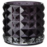 Teelichthalter Jolina Ø ca. 9,8 cm - Grau, MODERN, Glas (9,8/9,8cm) - Mömax modern living