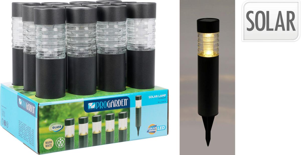 Szolárlámpa Dt3000330 - fém (6/6/27cm)